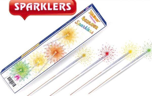 4 Colour Sparklers