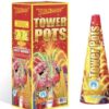 Tower Pots  - Gold