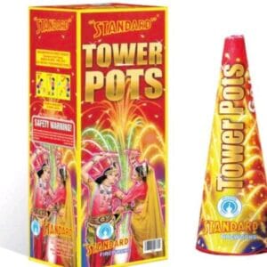 Tower Pots  - Gold