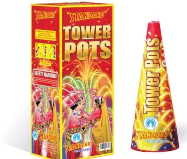 Tower Pots  - Gold